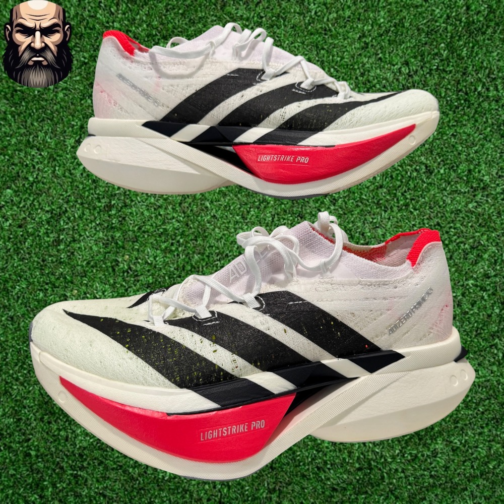 Adidas Adizero Prime X 3.0 Strung White Running Shoes JR2597 Men's Size 5.5 - Picture 2 of 7